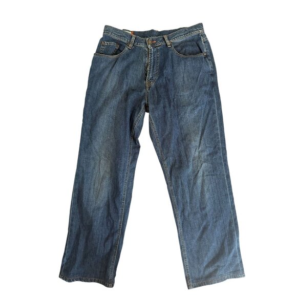 FACONNABLE Men's Medium Wash Straight Leg Modele 40 Jeans Size 35 x 30 - Picture 7 of 11